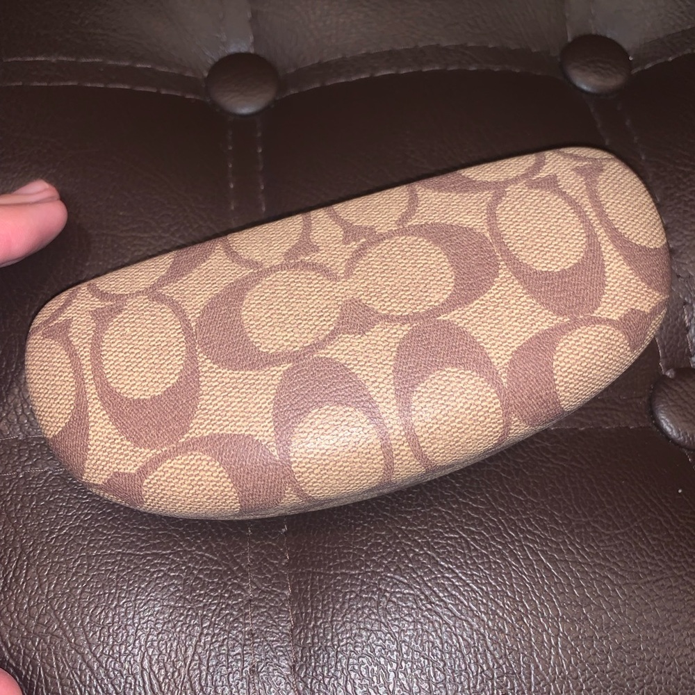 Coach Hard Shell Sunglasses Case With Monogramed … - image 2